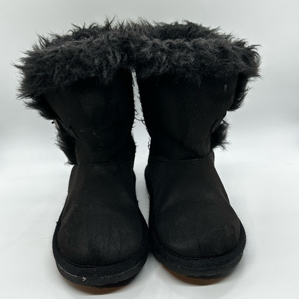 Toddler Girls Buckle Faux Suede Chalet Boots